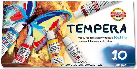 Temperové barvy KOH-I-NOOR 10x16ml Motýl