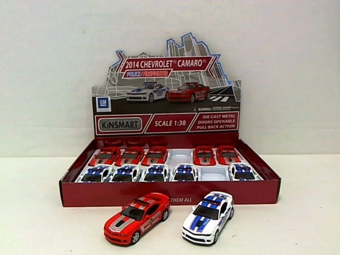 Kovové autíčko Chevrolet Camaro (policie / hasiči) 1:38 - 1 kus