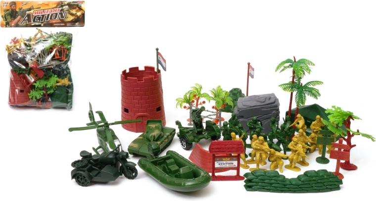 Sada plastových vojáčků v sáčku