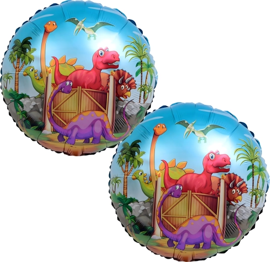 Sada narozeninových balónků dinosaurus 5 ks