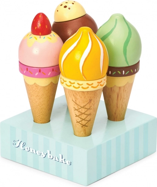 Dřevěná sada zmrzlin HONEYBAKE – Le Toy Van