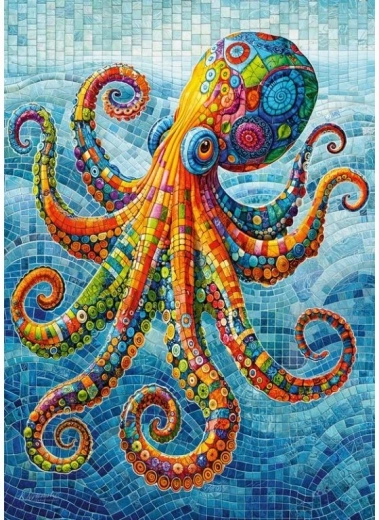 Puzzle Šplouch, šplouch chobotnice 500 dílků