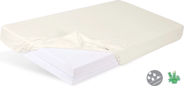 Babymatex nepromokavé prostěradlo s gumičkou Bamboo světle béžové 60 × 120 cm