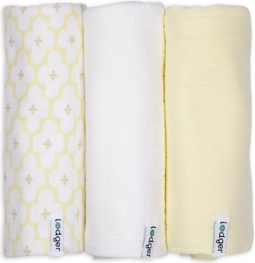 Lodger swaddler solid matcha butter (70 × 70 cm) - sada 3 kusů