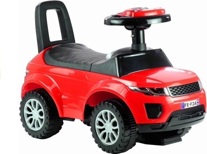 Dětské odrážedlo auto se světly a zvuky, červené