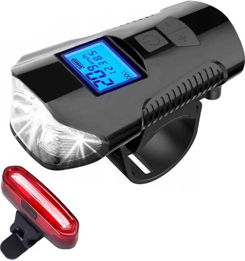 maltrack cyklistická sada světel exonum 3000 4v1 přední + zadní