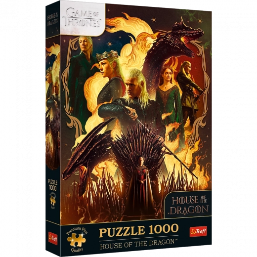 Puzzle TREFL Premium Plus Hra o trůny: Rod draka 1000 dílků