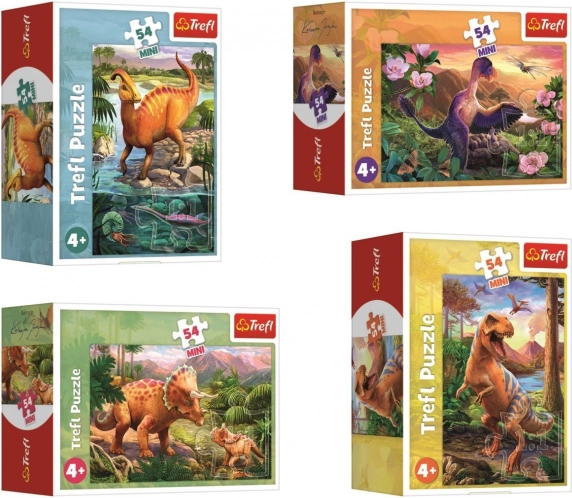 Minipuzzle Dinosauři s 54 Dílky