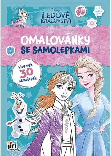 Omalovánky A4 se samolepkami Ledové království