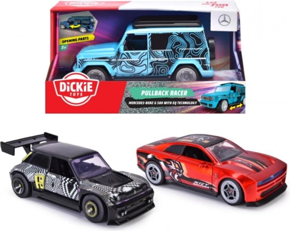 auto na setrvačník pullback racer 15 cm s otevíracími dveřmi