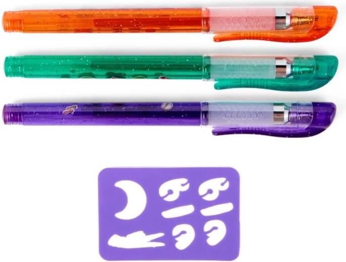 Třpytivá gelová pera pro výrazné dočasné tetování