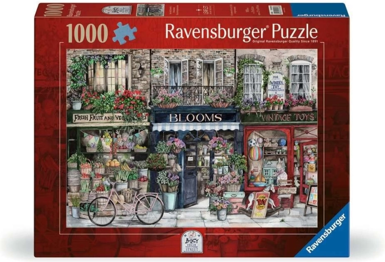 Ravensburger puzzle Busy High Street 1000 dílků