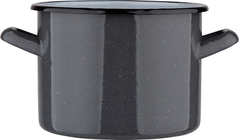 Šedý nakrápěný hrnec 3,3 l (18 cm)