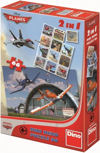 Puzzle a pexeso DISNEY Letadla – 66 dílků