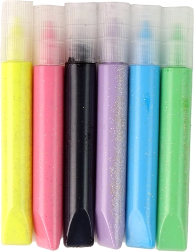 Gelové fixy v 6 barvách – snadné malování bez nepořádku