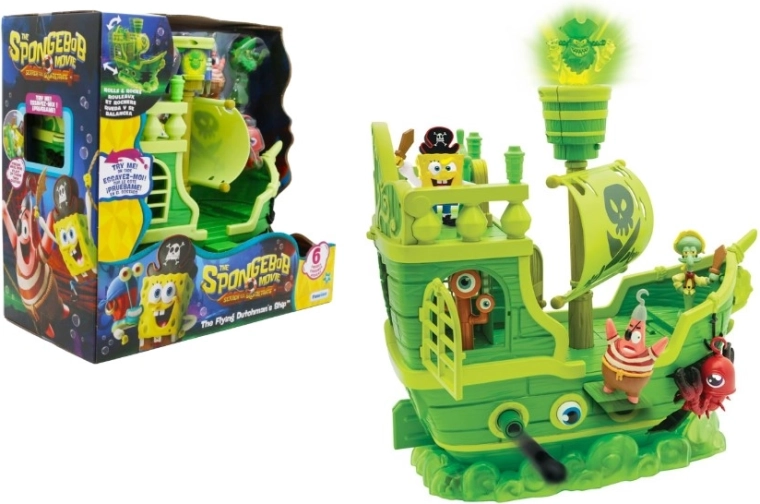 SpongeBob – pirátská loď létající Holanďan se 6 figurkami
