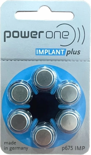 Baterie do naslouchadel Varta Power One Implant Plus 675, 6 ks