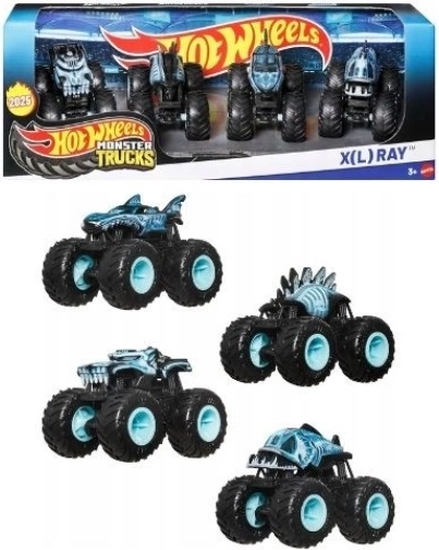 Hot Wheels monster truck XL Ray – sada 4 kusů