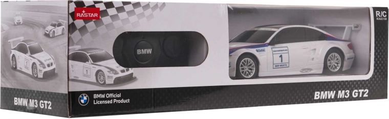 Dálkově ovládané auto BMW M3 1:24 (bílé) od RASTAR