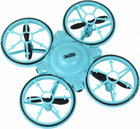 Dětský modrý dron s LED světly a náramkovým ovladačem