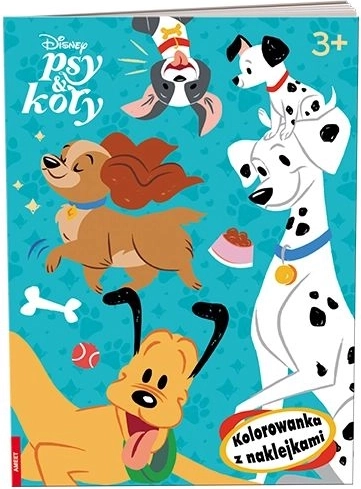 Ameet Disney Psi a kočky – omalovánky se samolepkami