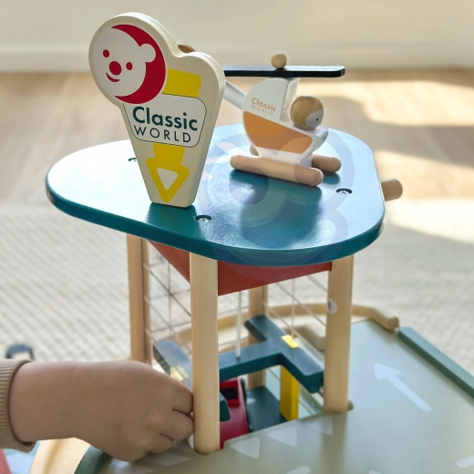 Helipad a vrtulník na střeše