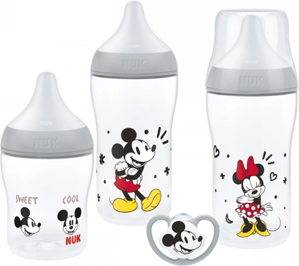 Nuk perfect match disney mickey mouse set kojeneckých lahví a dudlík
