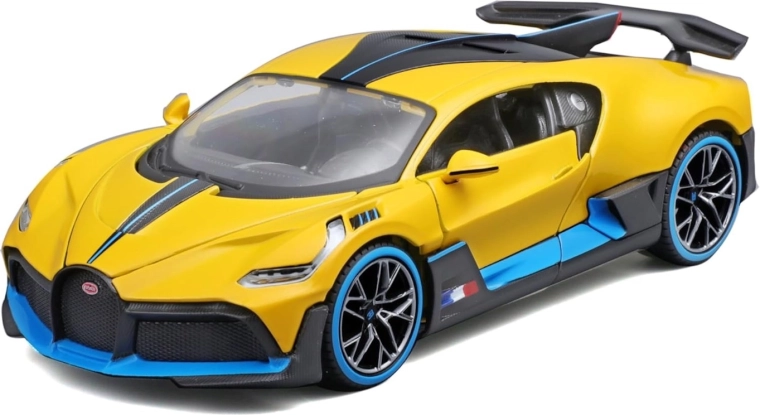 Model auta BUGATTI Divo 1:24 žlutý