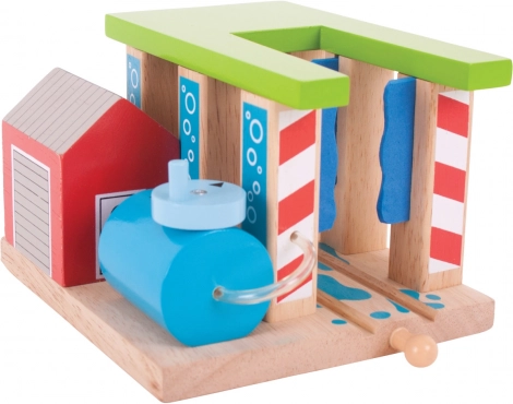 Bigjigs Rail dřevěná vlaková myčka