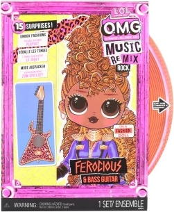 L.O.L. Surprise! OMG ReMix Rock velká ségra panenka Ferocious – 15 překvapení - 1 kus