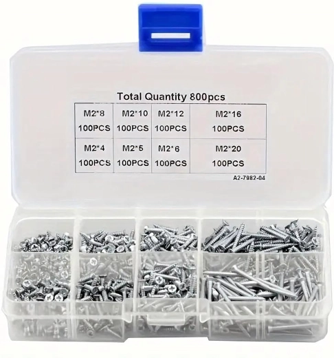 800 kusů v přehledném organizéru