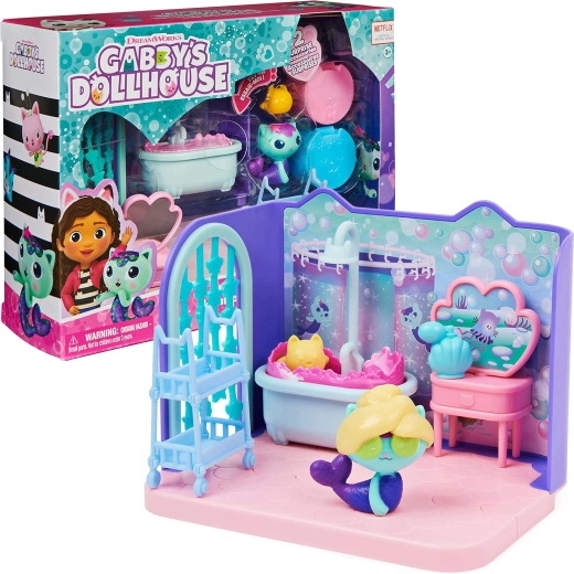 Outlet Gabby's Dollhouse koupelna spa se Syrenkotkou - poškozený obal