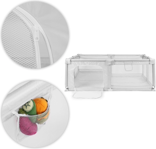 Bezpečná síťovaná konstrukce s vnějším zipem