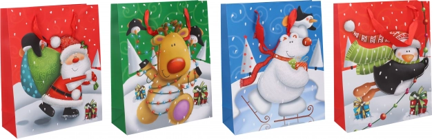 Dárková taška S vánoční 17,5 × 23,5 × 8 cm