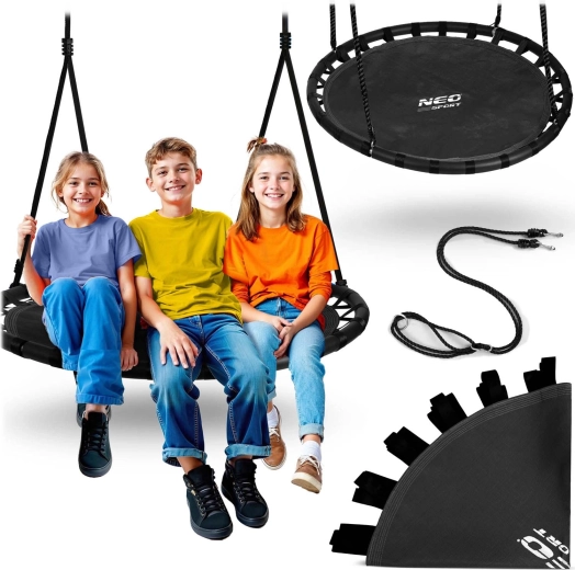 Houpací kruh NEO-SPORT Swingo 110 cm bocianí hnízdo