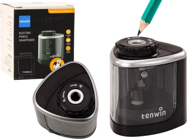 Elektrická ořezávátko na tužky a pastelky 6–8 mm, černé