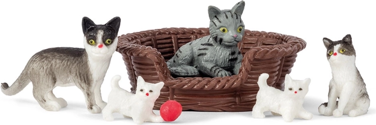 Lundby rodina koček pro domeček pro panenky