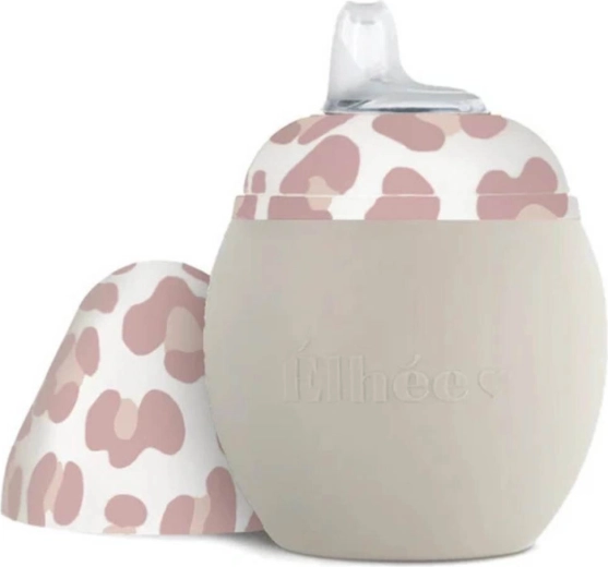 Élhée učící hrneček Bubble 240 ml sand/graouu pink