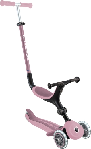 Globber GO UP active lights ecologic 3v1 koloběžka berry