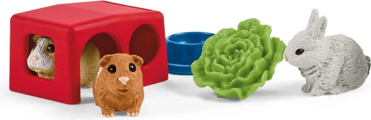 Realistické figurky králíka a morčat