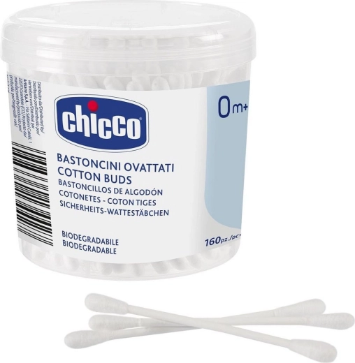 Chicco vatové tyčinky z 100% bavlny 160 ks