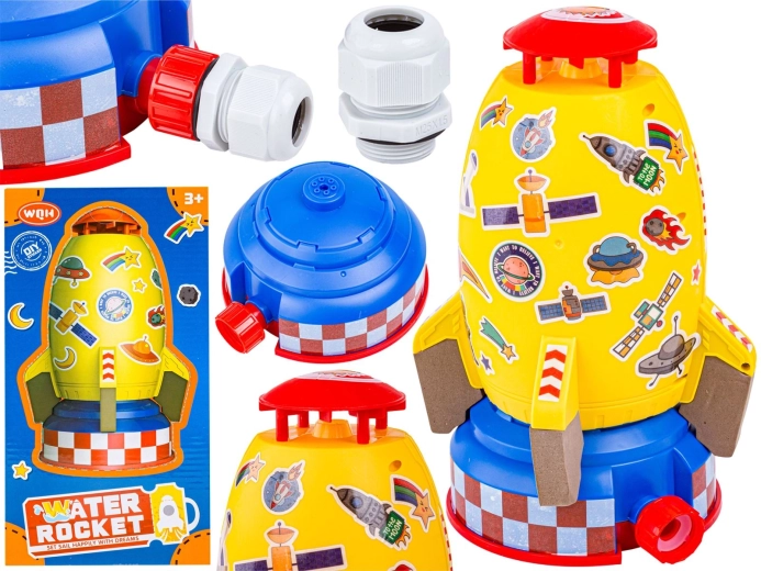 Vodní raketa – venkovní zraszacz (žlutá) - 1 kus