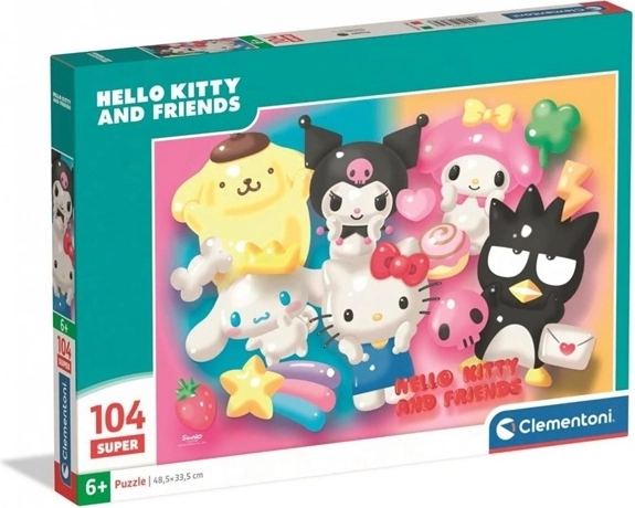 Clementoni puzzle Super Color Hello Kitty 104 dílků