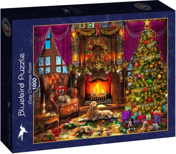 Bluebird puzzle útulný vánoční pokoj 1000 dílků