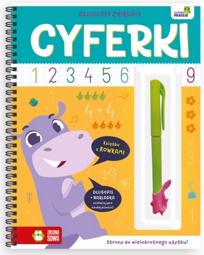 Długopis znikopis cyferki
