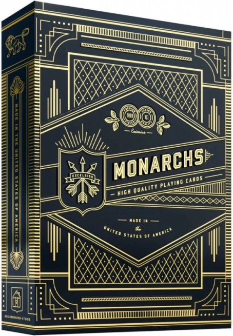 Hrací karty Monarchs Černé