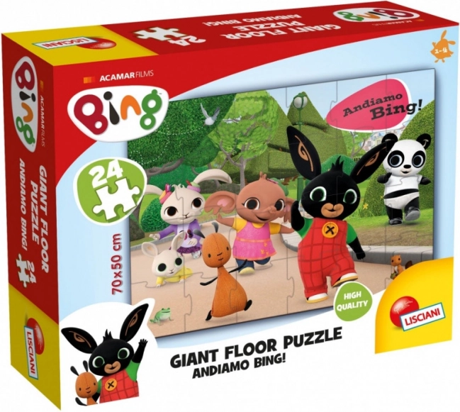 Velké podlahové puzzle BING 24 dílků
