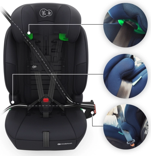 Instalace 3bodovým pásem a přehledné vedení pásu