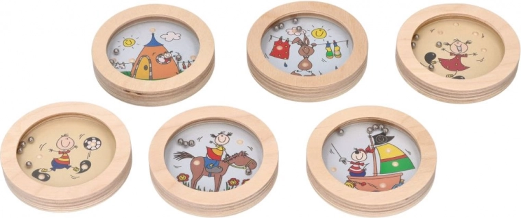 Dřevěná hra dovednosti - Veselé postavičky