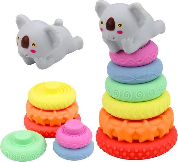 Stohovací pyramida s koalou pro jemnou motoriku